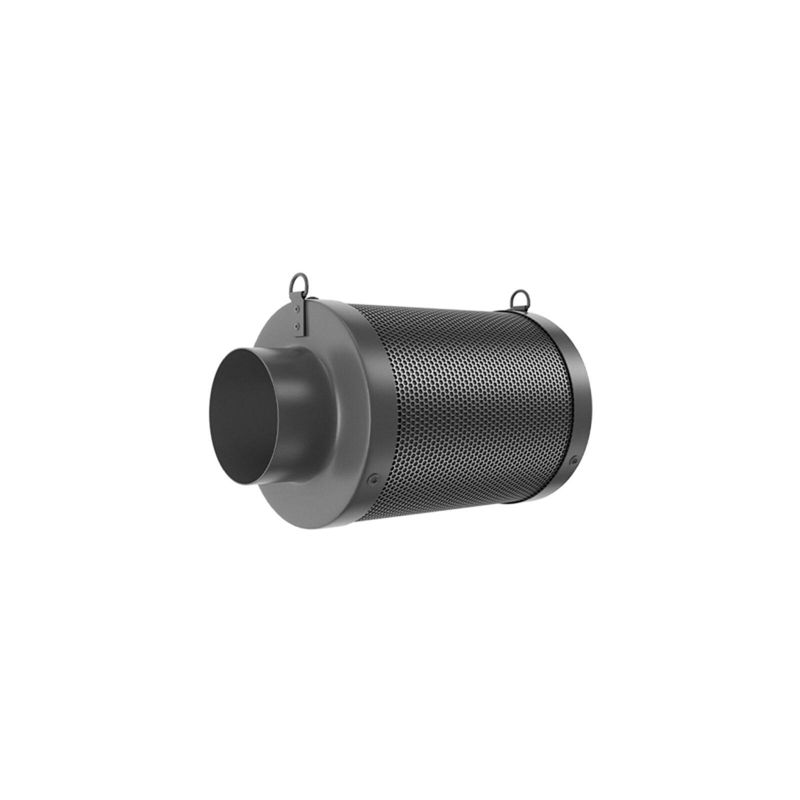 4 × 12 Zoll Hydrokultur-Luftkohlefilter mit australischer Holzkohle, Geruchsfilter, inklusive umkehrbarem Flansch