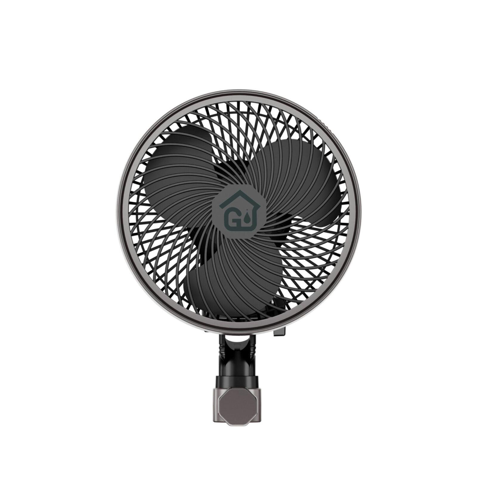 Intelligenter 6-Zoll-Ventilator mit Clipbefestigung für Zuchtzelte, mit langlebigem EC-Motor, einstellbarer Drehzahl und Schwenkfunktion, wetterfest (IP44), leiser Kühlventilator für Hydrokulturen